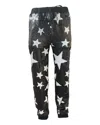 Any Old Iron Black / White / Silver Men's Black Sparkle Star Reversible Silver Sequin Joggers In Black/white/silver