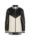 An-y1 Racing Formula Leather Jacket In Black