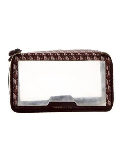 Pre-owned Anya Hindmarch Accented Clear Cosmetic Bag In Multi