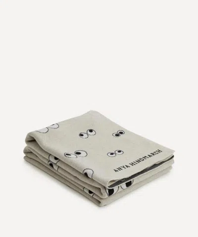 Anya Hindmarch All Over Eyes Wool Blanket