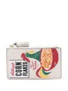 Anya Hindmarch Anya Brands Cornflakes-print Wallet In Weiss