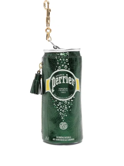 Anya Hindmarch Anya Brands Perrier Coin-purse Bag Charm In Green