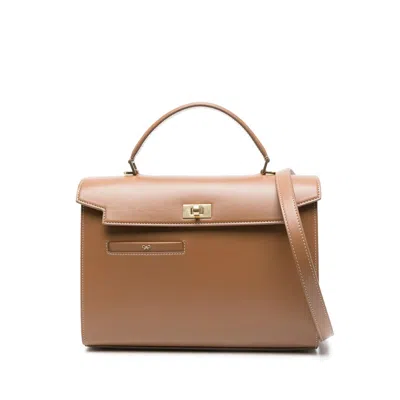 Anya Hindmarch Mortimer Top Handle In Brown