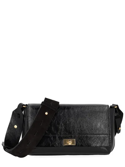 Anya Hindmarch Mortimer Flap Crossbody Bag In Black
