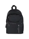 Anya Hindmarch Black Nylon Travel Backpack With Leather Accents In Black
