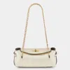 Anya Hindmarch Mini Waverley Evening Bag In Metallic Nappa Leather In White