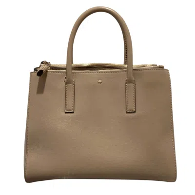 Pre-owned Anya Hindmarch Beige Leather Shoulder Bag Tote Bag ()
