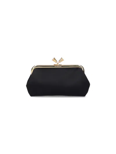 Anya Hindmarch 'bespoke Maud Tassel' Pouch In Black  
