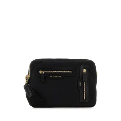 Anya Hindmarch Econyl Tiro Crossbody Bag Adjustable Strap In Black