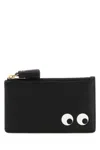 Anya Hindmarch Black Leather Eyes Card Holder