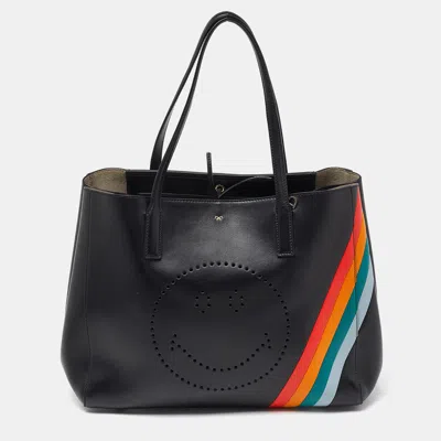 Pre-owned Anya Hindmarch Black Leather Tote
