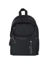 Anya Hindmarch Black Nylon Travel Backpack With Leather Accents In Black