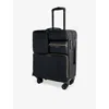 Anya Hindmarch Black Short-haul Four-wheel Recycled-nylon Luggage Case In Black