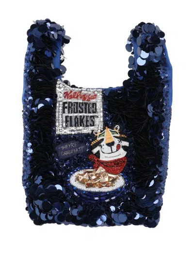 Anya Hindmarch Blue Tote Bag