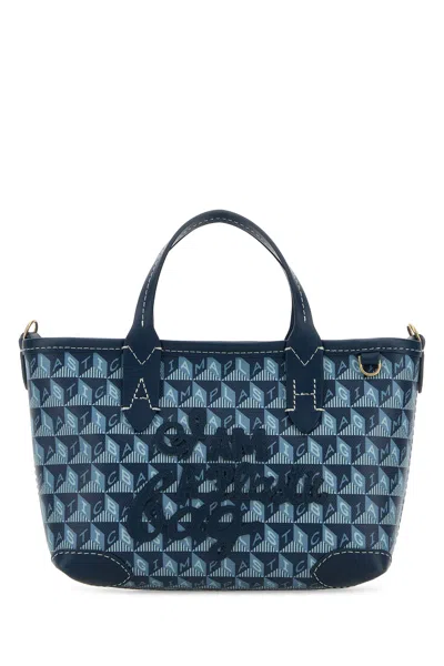 Anya Hindmarch Women Printed Canvas Mini I Am A Plastic Bag Handbag In Red