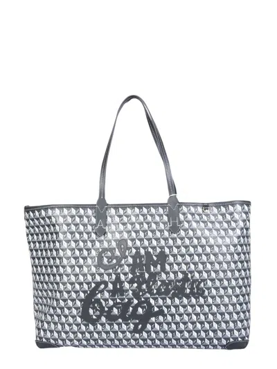 Anya Hindmarch "i Am A Plastic Bag" Tote Bag Small In Grey