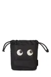 Anya Hindmarch Eye Motif Clutch Bags In Black