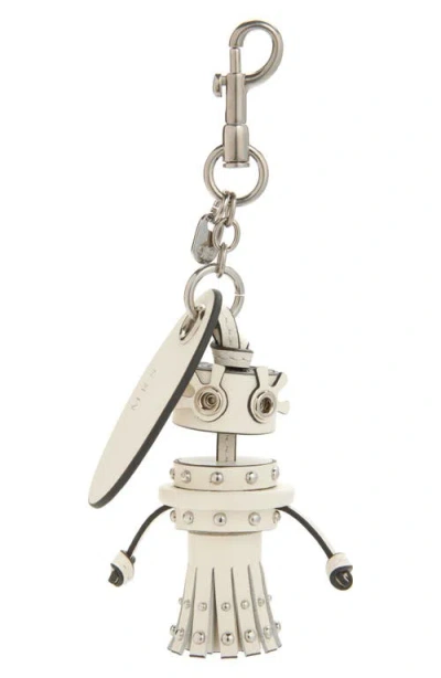 Anya Hindmarch Bride Leather Bag Charm In Metallic