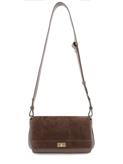 ANYA HINDMARCH ANYA HINDMARCH BROWN COWHIDE CROSSBODY BAG