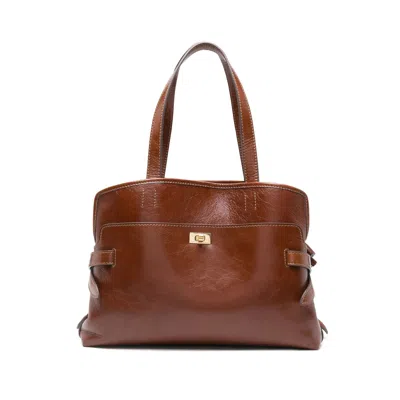 ANYA HINDMARCH ANYA HINDMARCH BROWN SHOULDER BAGS WOMEN