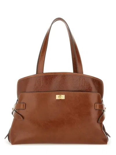Anya Hindmarch Top Handle Shoulder Bag In Brown