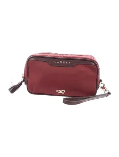 Pre-owned Anya Hindmarch Camera Bag In Burgundy