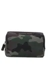 Anya Hindmarch Camouflage Zip Clutch Bag In Green