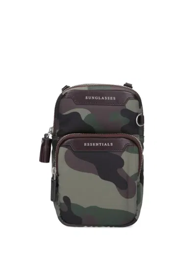 Anya Hindmarch Camouflage Zip Shoulder Bag In Green