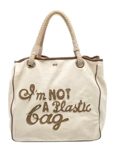 Pre-owned Anya Hindmarch Canvas Tote