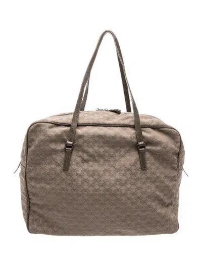 Pre-owned Anya Hindmarch Canvas Tote In Grey
