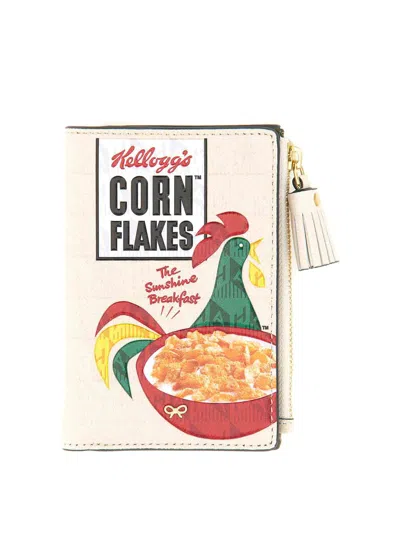 Anya Hindmarch Cornflakes Wallet In Blanco