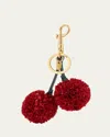 Anya Hindmarch Cherry-charm Pom-pom Keyring