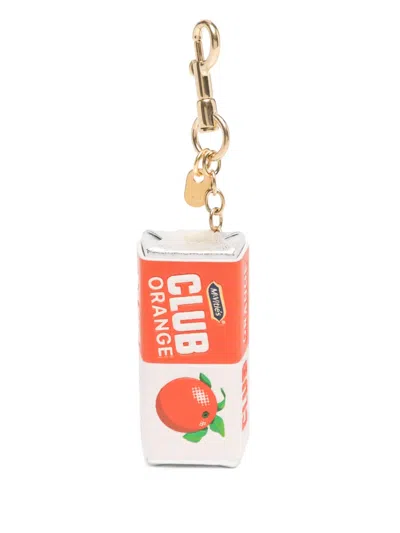 Anya Hindmarch Club Orange Keyring
