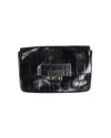 Anya Hindmarch Clutch Bag In Black Leather In Black