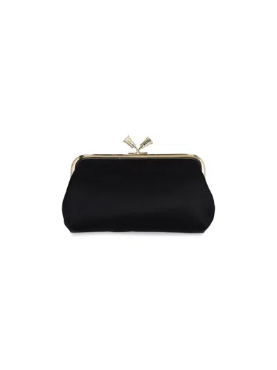 Anya Hindmarch Clutch "bespoke Maud Tassel" In Black