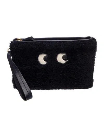 Pre-owned Anya Hindmarch Clutch In Blue