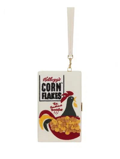Anya Hindmarch Clutch "cornflakes" In Yellow