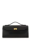 Anya Hindmarch Mortimer Top-handle Clasp Clutch In Black