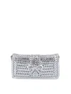 Anya Hindmarch Neeson Leather Clutch Bag In Silver