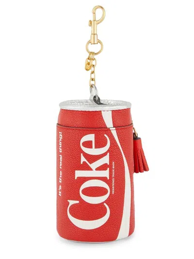 Anya Hindmarch X Coca-cola Leather Coin Purse In Red