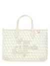Anya Hindmarch Xs Tote Bag With I Am A Plastic Bag Pattern In White