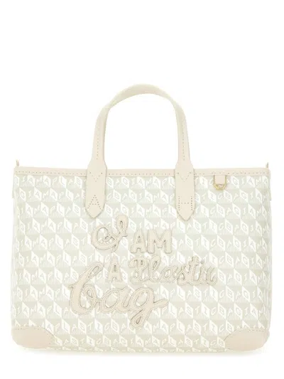 ANYA HINDMARCH COMPACT TOTE BAG WITH GEOMETRIC PATTERN