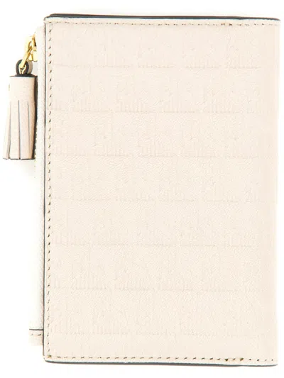 Anya Hindmarch Cornflakes Motif Wallet In White