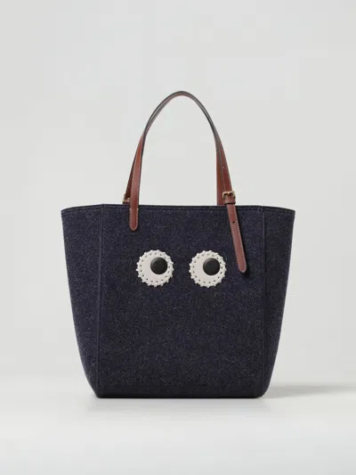 Anya Hindmarch Shoulder Bag  Woman In Blue
