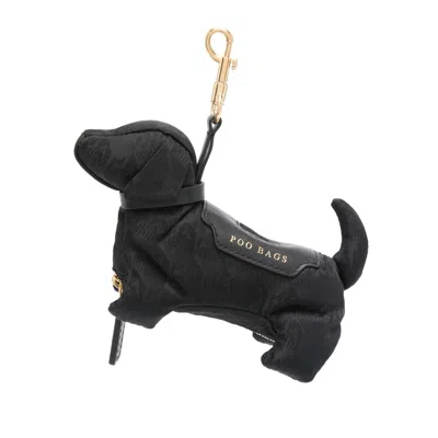 Anya Hindmarch Dog Poo Bag Keychain In Black