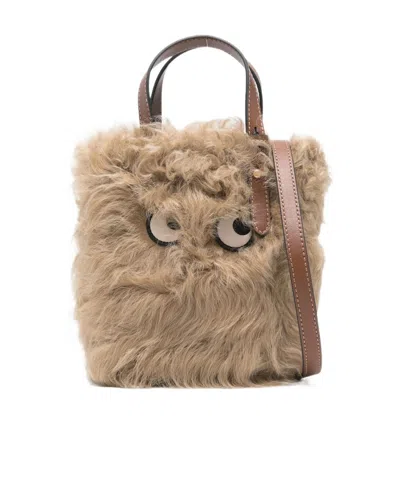 Anya Hindmarch Double Handle Handbag In Brown
