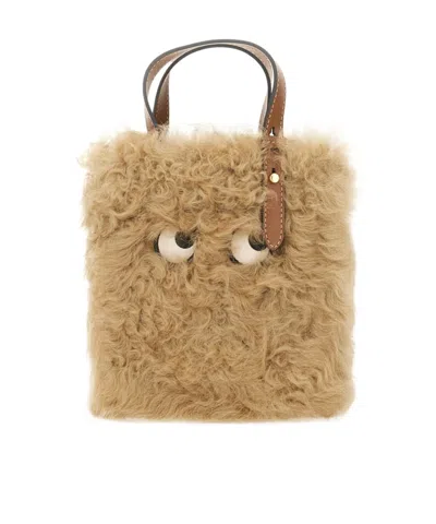 Anya Hindmarch Double Handle Shoulder Bag In Brown