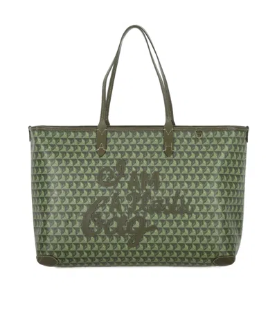 Anya Hindmarch Double-handle Shoulder Bag In Green