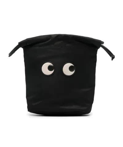 Anya Hindmarch Drawstring Cosmetic Bag In Blue