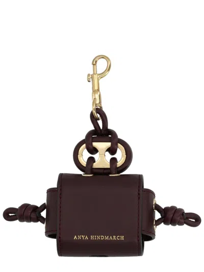 Anya Hindmarch Earphone Case In Brown